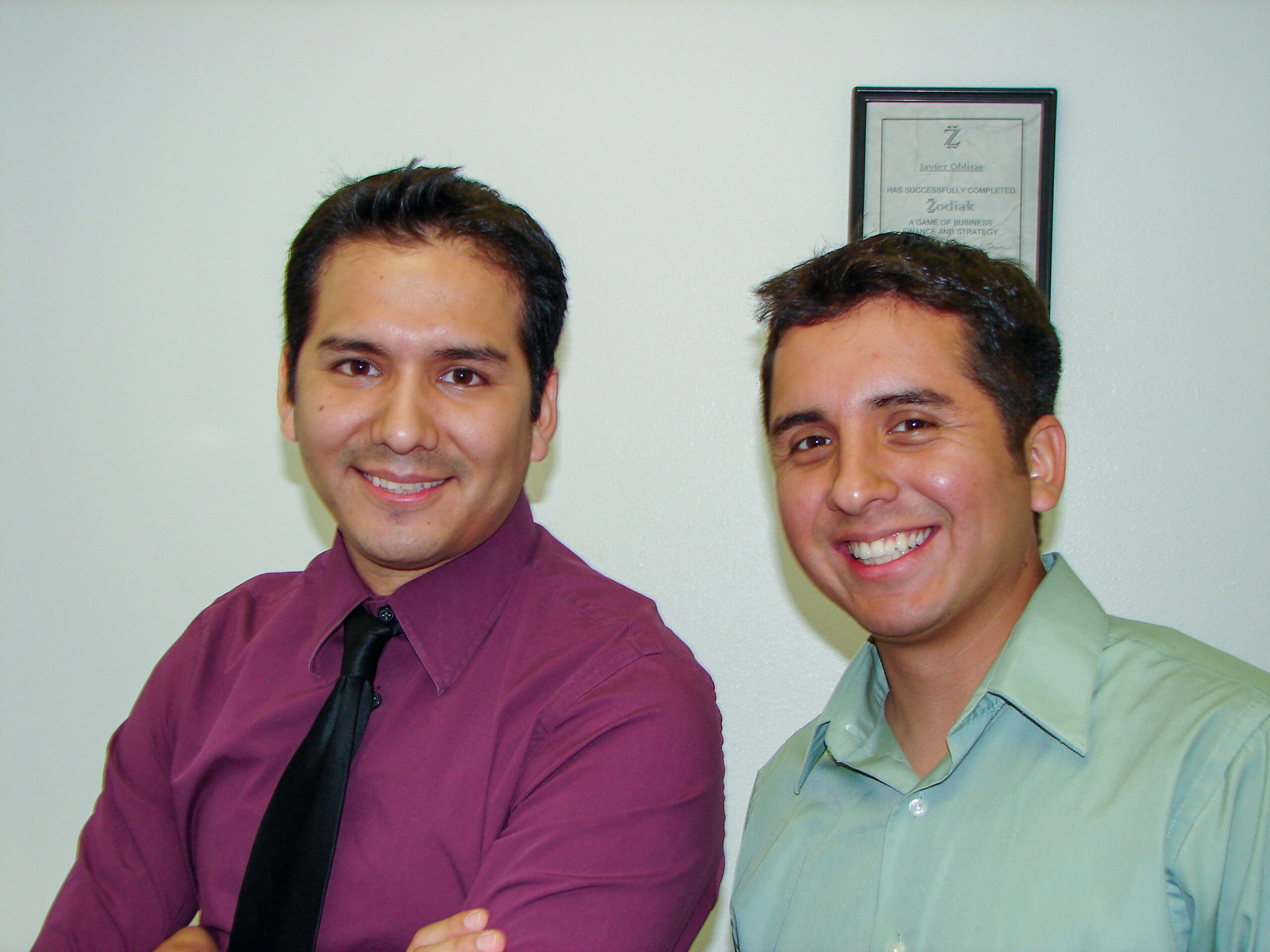 Javier and Manuel Oblitas together, 2006