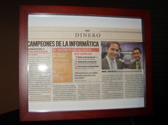 Manuel and Javier Oblitas profiled in Conexion, 2009