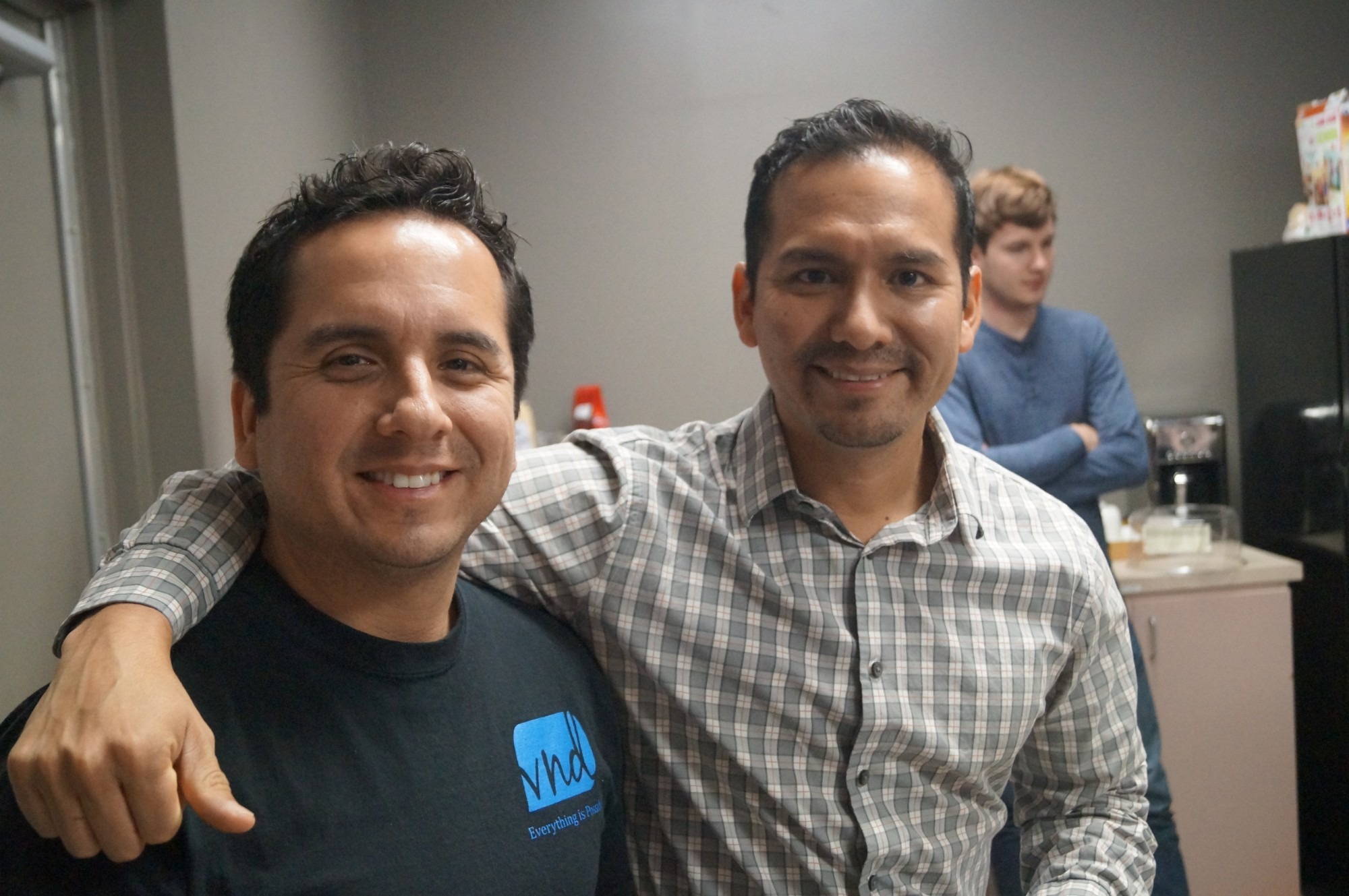 Javier and Manuel Oblitas at ST Engineering (VT Aerospace), October 2016
